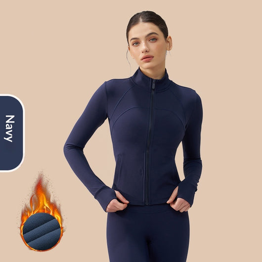 Top de Yoga sin Dedos Acolchado para Otoño e Invierno - Image 8