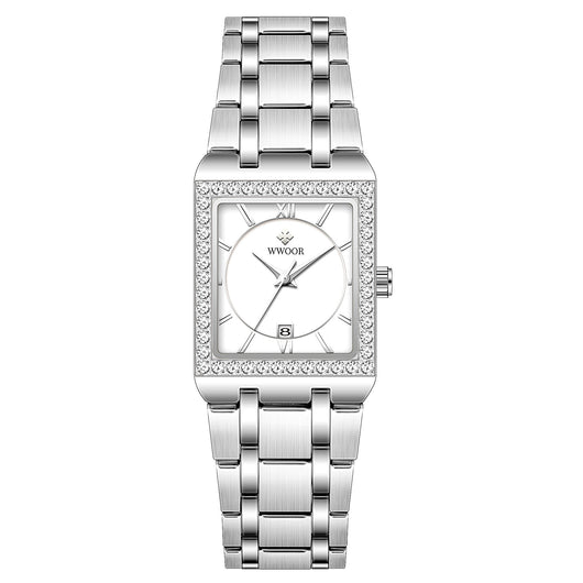 Reloj Mujer Acero Inoxidable Resistente al Agua con Cristal Diamante - Image 14
