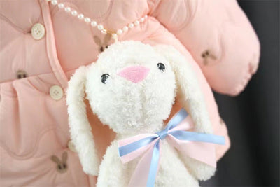 Abrigo Acolchado de Algodón Grueso para Niñas - Chaqueta de Invierno Estilo Occidental - Image 9