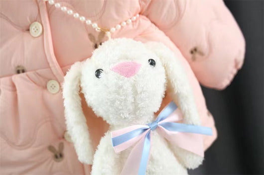 Abrigo Acolchado de Algodón Grueso para Niñas - Chaqueta de Invierno Estilo Occidental - Image 9