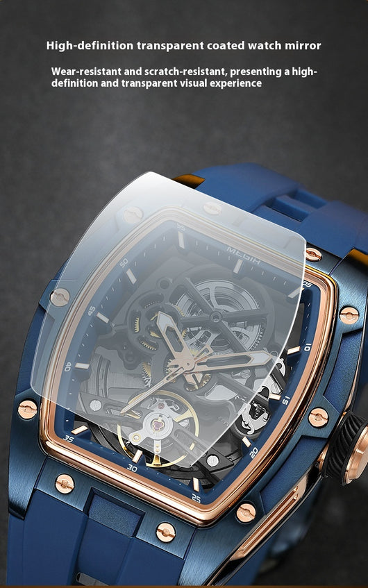 Reloj Mecánico Automático Hueco de Acero Inoxidable para Hombre - Image 15