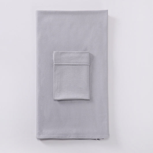 Black minimalist modal bottom hat integrated scarf, folded neatly on a white background. - Image 10