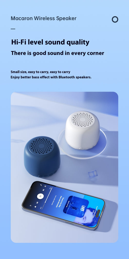 Parlante Bluetooth Portátil Mini Macaron con Tarjeta USB - Image 12