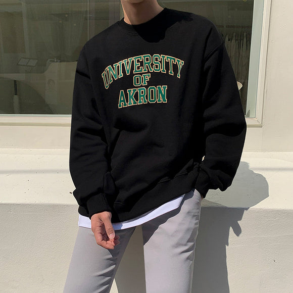 Sudadera Estampada de Algodón Grueso