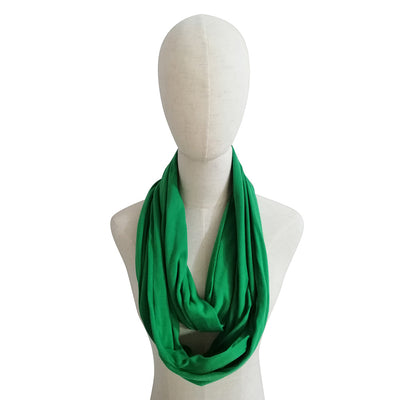 Pañuelo Funcional para Mujer con Bolsillo Cremallera y Jersey Liso - Image 3