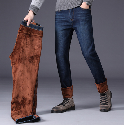 Pantalones Cálidos Holgados de Talle Medio para Hombre - Forro Polar Invierno - Image 4