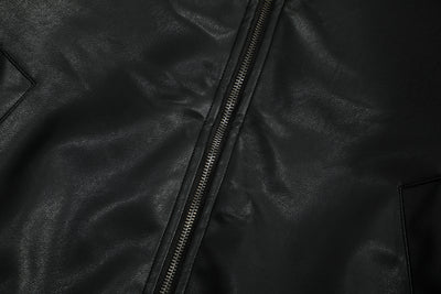 Chaqueta de Cuero PU Estilo Urbano Americano con Algodón - Image 12