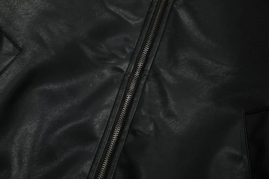 Chaqueta de Cuero PU Estilo Urbano Americano con Algodón - Image 12