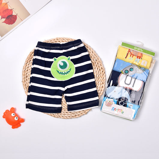 Pack 5 Shorts Cómodos para Bebé Diseño Divertido de Algodón