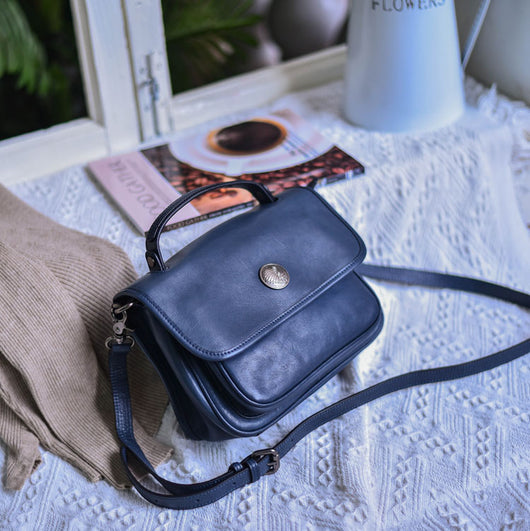 Bolso Bandolera de Cuero Genuino Premium - Diseño Minimalista Neutral - Image 10