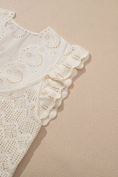 Chaleco Calado Tejido en Colores Sólidos para Mujer - Image 23