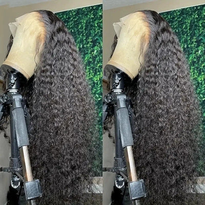 Peluca Larga Rizada Negra con Encaje Frontal - Estilo Creative Fashion - Image 6