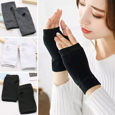 Guantes Deportivos sin Dedos de Algodón - Mitones Tejidos para Invierno - Image 11