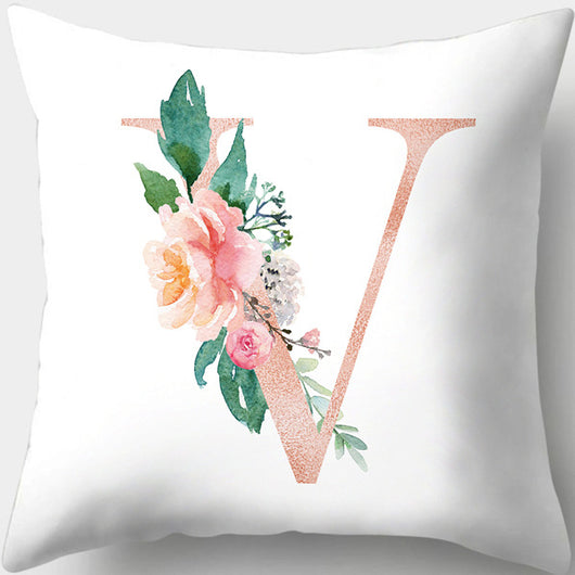 Funda de Almohada con Letras Florales Día de San Valentín Impresión Digital - Image 18