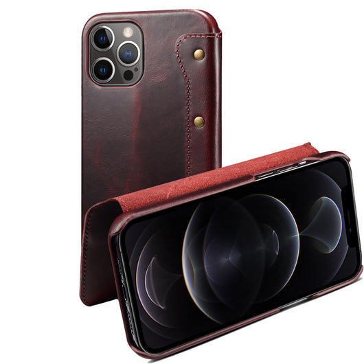 Funda Flip de Cuero Genuino con Ranuras para Tarjetas - Image 10