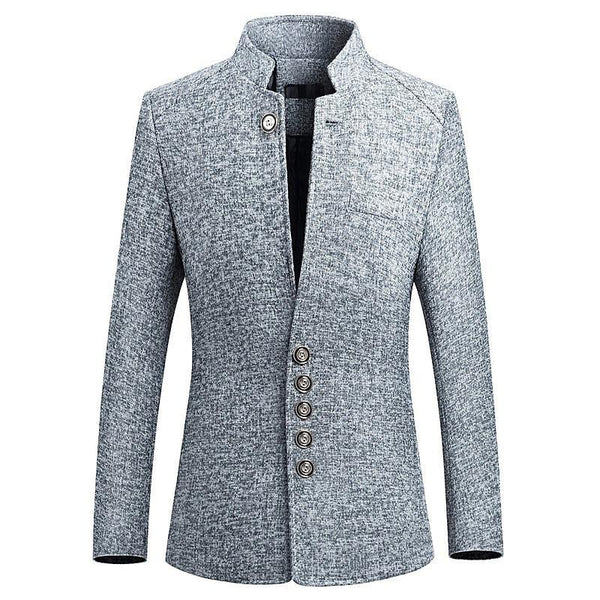 Chaqueta Cuello Alto Estilo Caballero Británico