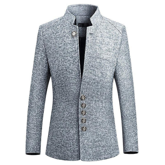 Chaqueta Cuello Alto Estilo Caballero Británico