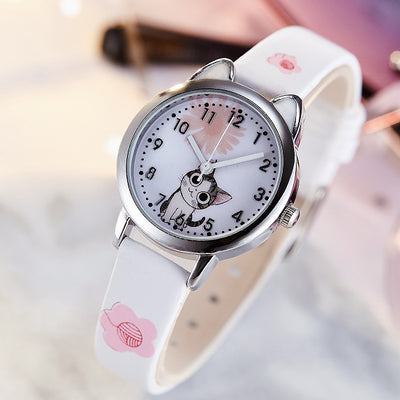 Reloj Infantil Gato Adorable con Diseño Cartoon