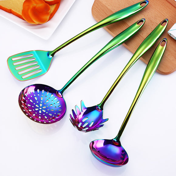 Set Completo de Utensilios de Cocina Profesionales Arcoíris