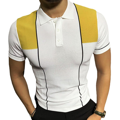 Polo de Punto Casual Business para Hombre - Diseño Bicolor Verano - Image 10