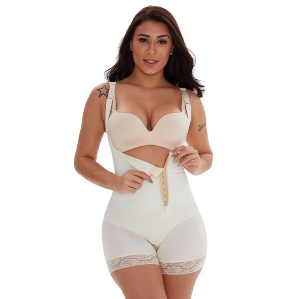 Corset de Encaje con Cierre de Cremallera