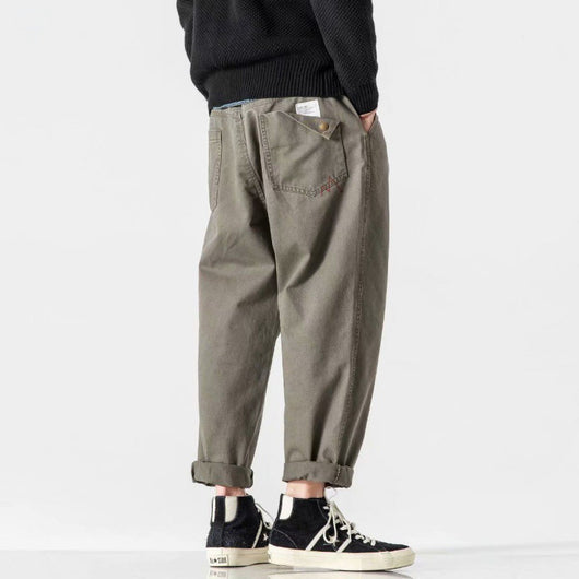 Overoles Retro Talla Grande para Hombre - Estilo Suelto y Versátil - Image 3