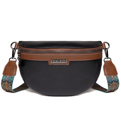 Bolso Bandolera Semilunar con Textura en Pecho para Mujer - Image 5