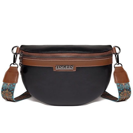 Bolso Bandolera Semilunar con Textura en Pecho para Mujer - Image 5