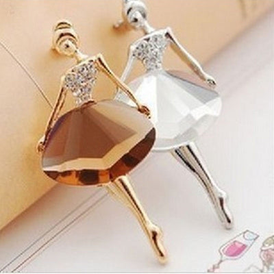 Broche Bailarina de Cristal - Accesorio Retro Elegante - Image 4