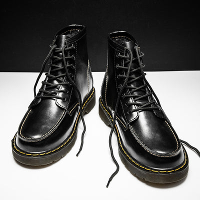 Botas Martin de Cuero Genuino Estilo Británico Premium con Forro de Cachemira - Image 13