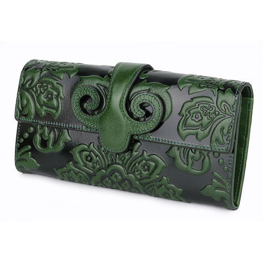 Billetera Larga para Mujer en Cuero Engrasado Premium - Image 2