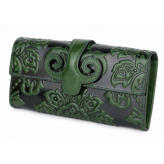Billetera Larga para Mujer en Cuero Engrasado Premium - Image 2