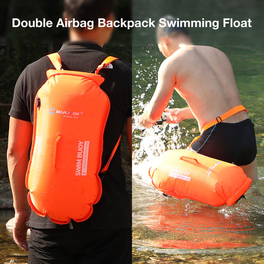 Boya de Natación Doble Airbag con Mochila Impermeable Desmontable - Image 7