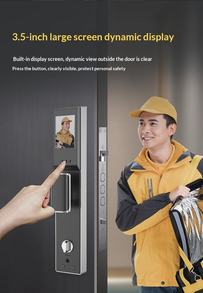 Cerradura Inteligente con Huella Dactilar y Visor Digital para Puertas de Seguridad - Image 7