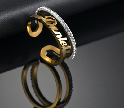 Anillo Personalizado de Acero Inoxidable Grabado - Image 7