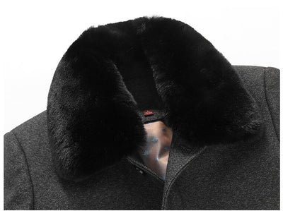 Abrigo de Lana Acolchado Largo para Invierno - Image 13