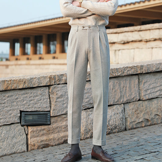 Pantalones de Traje Slim Fit para Hombre con Caída Relajada - Image 5
