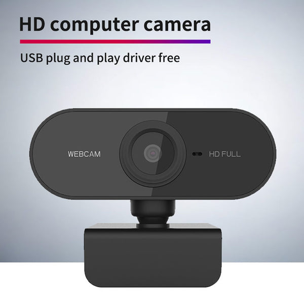 Cámara 1080P con Micrófono Integrado y Rotación Ajustable