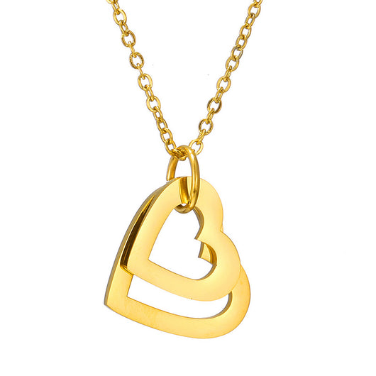 Collar Corazón de Melocotón Hueco en Acero Inoxidable Personalizado - Image 7