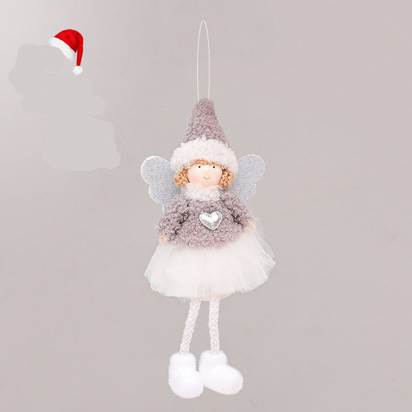 Ángeles Navideños de Peluche - Decoraciones Festivas