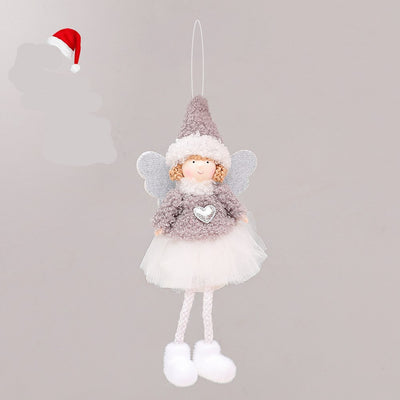 Ángeles Navideños de Peluche - Decoraciones Festivas