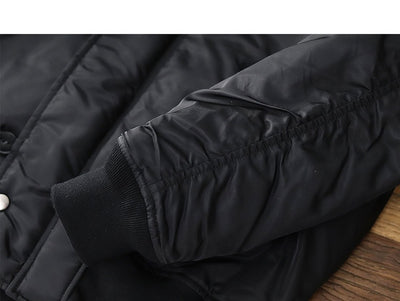 Chamarra Retro para Hombre con Cuello de Pelaje Grueso - Image 25