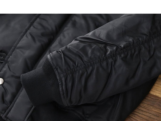 Chamarra Retro para Hombre con Cuello de Pelaje Grueso - Image 25