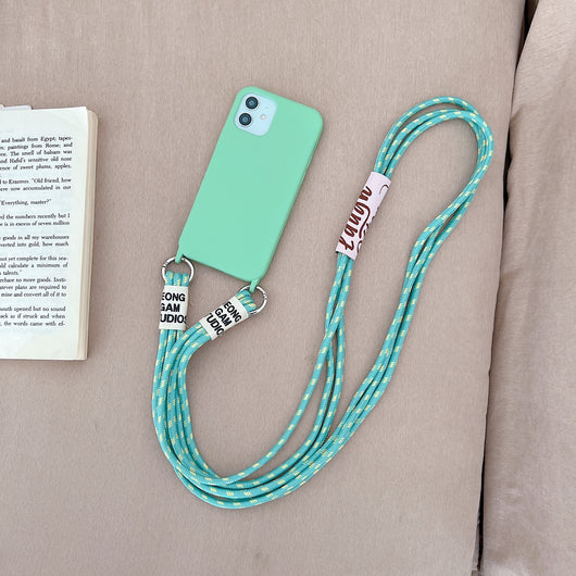 Funda de Silicona Líquida con Correa Diagonal para Celular - Image 25