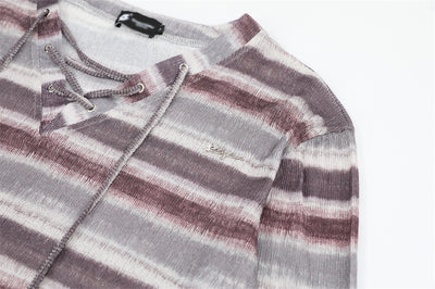 Camiseta Básica Rayada Tejida para Hombre y Mujer - Image 13
