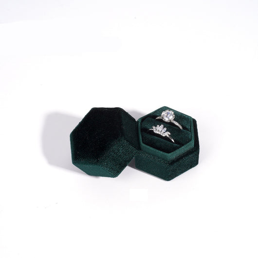Caja de Terciopelo Hexagonal para Joyas Premium - Image 16