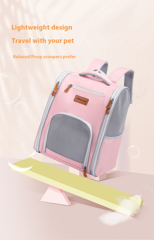 Mochila Transportadora Respirable para Mascotas - Plegable y Portátil - Image 36