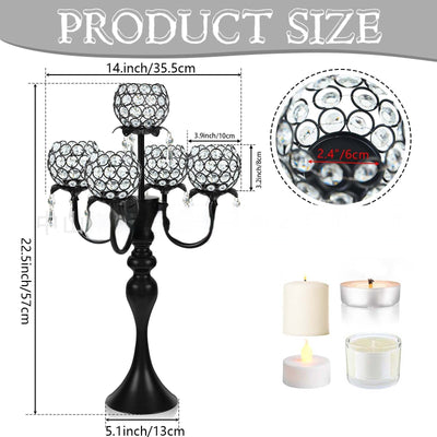Candelabro de Cristal Luxury para Bodas y Eventos Elegantes - Image 7