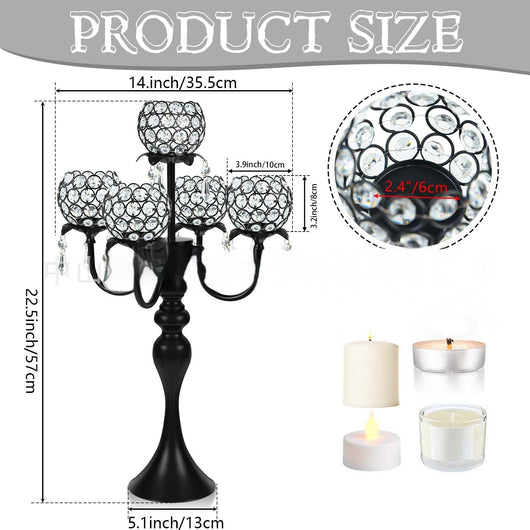 Candelabro de Cristal Luxury para Bodas y Eventos Elegantes - Image 7