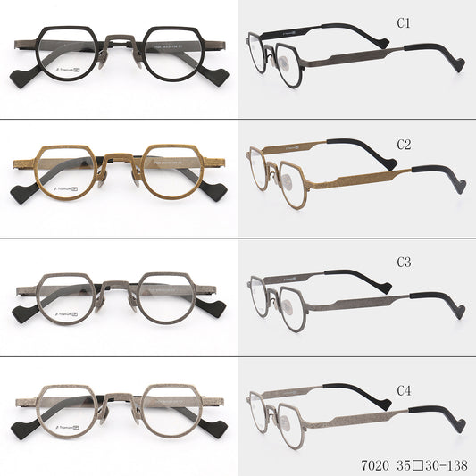Marcos de Gafas Ultraligeros de Titanio Puro Estilo Retro - Image 2